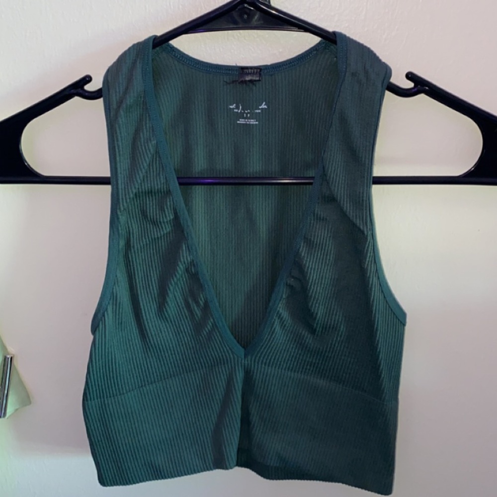 Green tank top